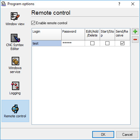 options-remote-control